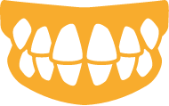 Symbol: Gerade Zähne