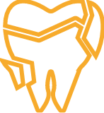 Symbol: Geringeres Risiko für Zahnschäden