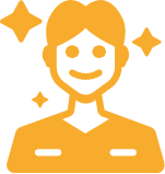 Symbol: Symmetrisches Gesichtsprofil